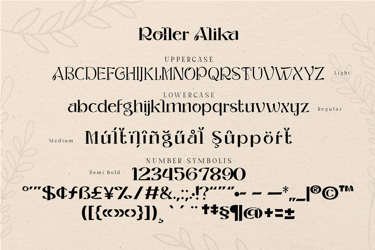 Roller Alika, a Serif Font by alit design (Photo 10 of 14)