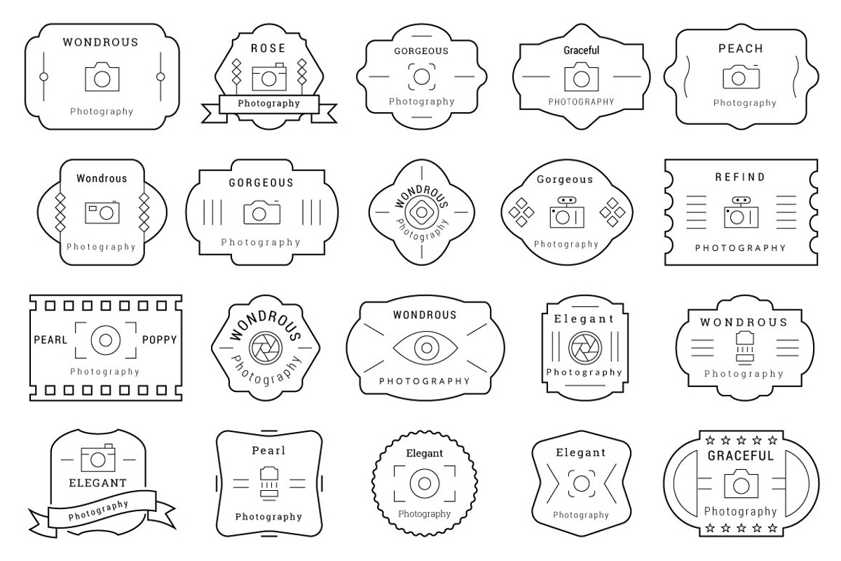 85 Photography Badges / Labels preview 6