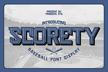 Scorety - Baseball Sport Font