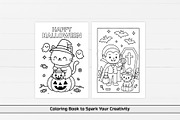 Halloween Coloring Pages, an Education Illustration by DesignDevisers (Thumbnail 3 of 7)