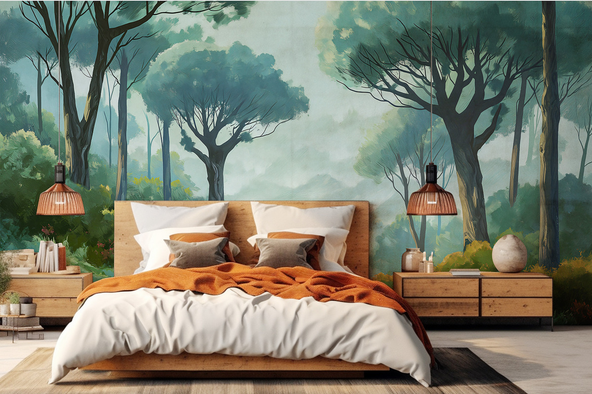 Mural Series Forest Views, a Wallpaper Graphic by Muzi pear studio (Photo 10 of 12)