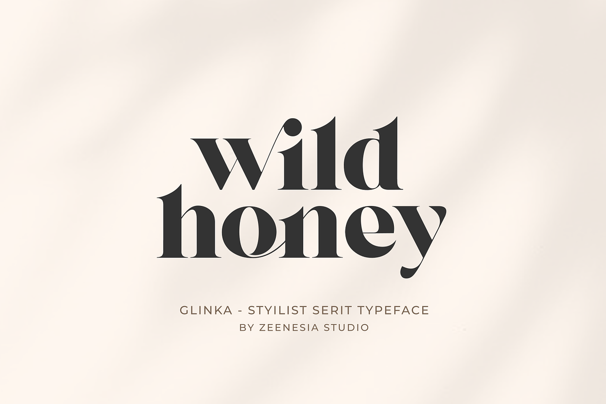 Glinka - A Stylist Serif Font, a Serif Font by zeenesia (Photo 12 of 25)