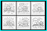 Rainy Weather Coloring Book, an Object Illustration by protabsorkar11 (Thumbnail 2 of 6)
