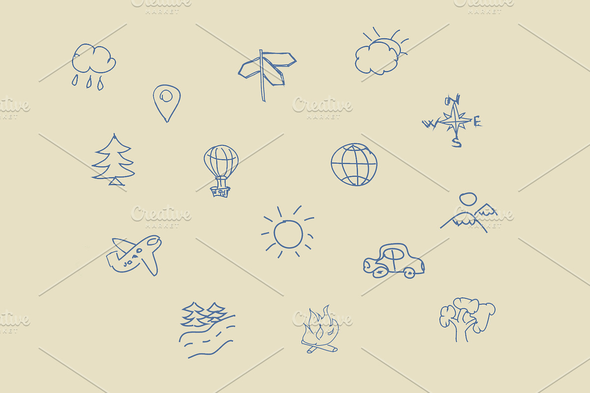 Collection of Vector Travel Icons, an Outline Icon by Arevka (Photo 2 of 4)