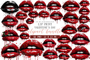 Lip Print Valentine's Day Sublimatio, an Illustration by DreamArtGraphic (Thumbnail 1 of 4)