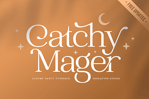 Catchy Mager - Fancy Ligature Font