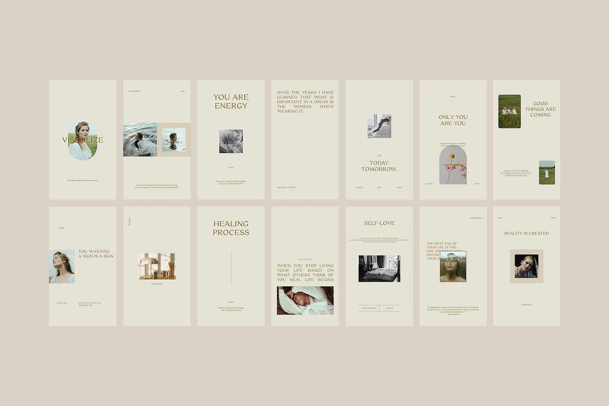 CANVA PS Instagram Templates Posts, a Social Media Template by Love Radiation Studio (Photo 14 of 16)