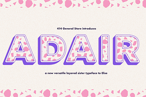 Adair - Layered Typeface