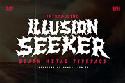 Illusion Seeker Metal Blackletter, a Blackletter Font by dansdesign (Thumbnail 1 of 12)