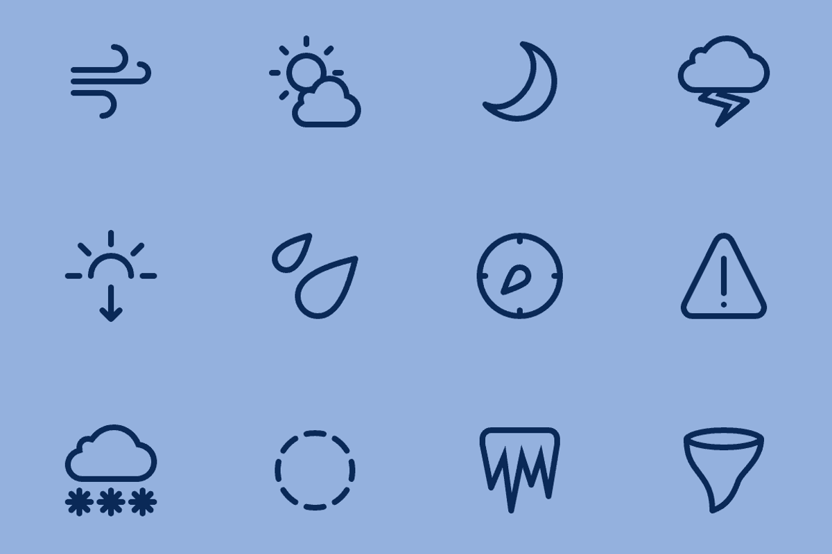 Wthr Icons, an Outline Icon by Timothy Miller (Photo 2 of 3)
