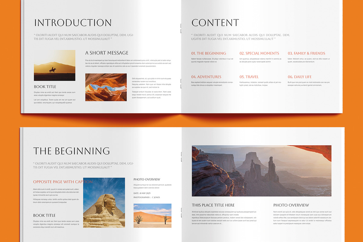 Minimal Photo Book Design Landscape, a Brochure Template by MightyDesign (Photo 3 of 9)