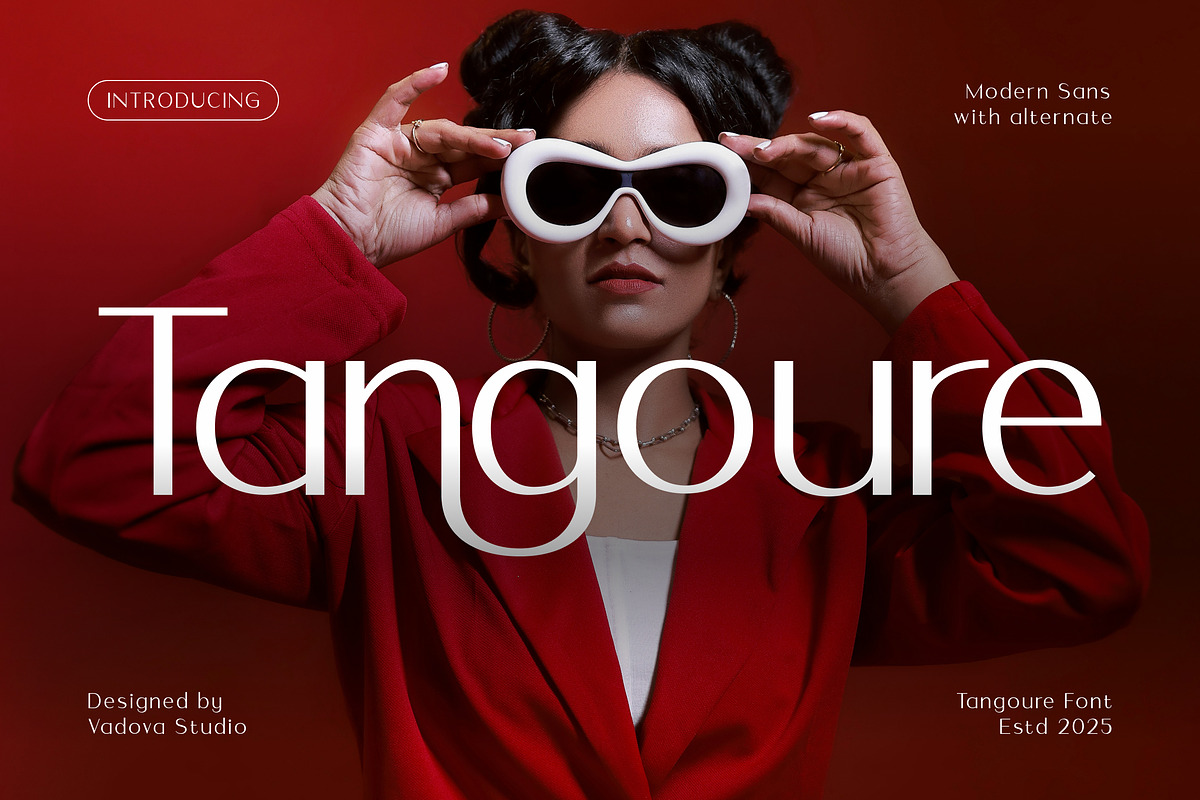 Tangoure Modern Sans Font, a Sans Serif Font by Vadovastd (Photo 1 of 7)