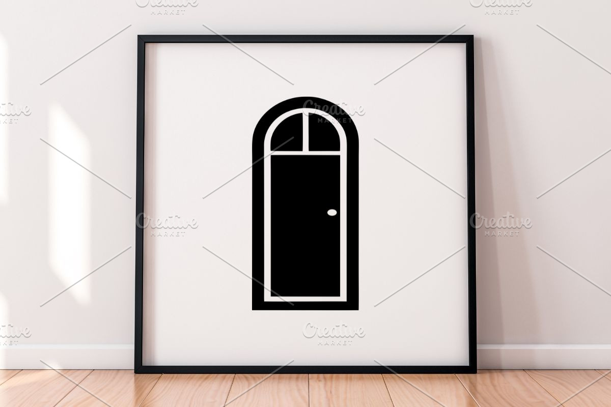 Door Silhouette SVG, a Decorative Illustration by newminddesign (Photo 5 of 5)