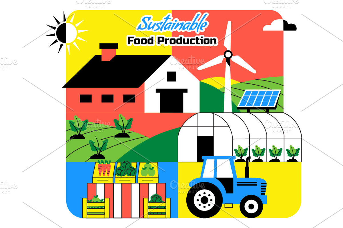 10 Sustainable Food Production, a Food Illustration by denayunebgt (Photo 4 of 4)