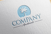 Beach resort logo design, a Branding & Logo Template by Medianeka (Thumbnail 1 of 4)