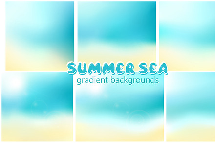 6 Summer gradient backgrounds