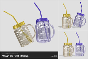 Mason Jar Twist Mockup, a Packaging Mockup by Permadi Creative