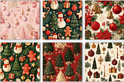 Christmas Digital Paper Pack, a Pattern Graphic by Black Bird Studio (Thumbnail 5 of 6)