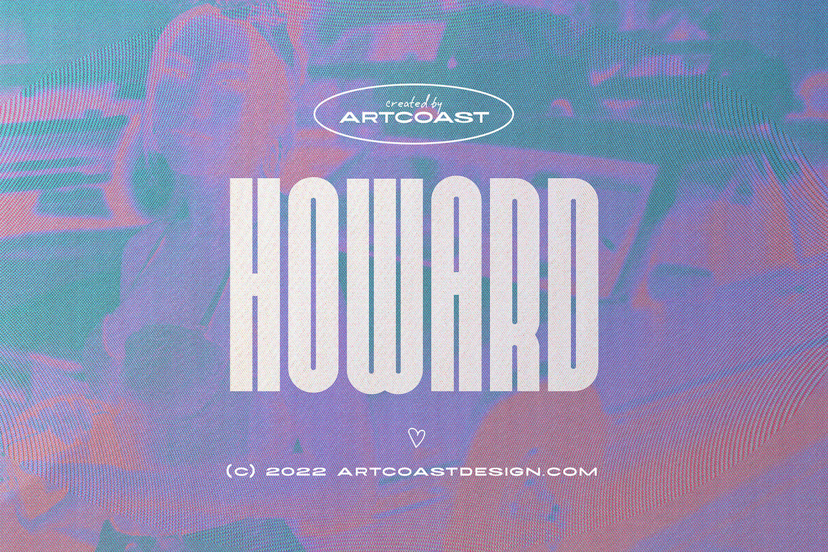 Howard - Ultra Condensed Sans Serif, a Sans Serif Font by Artcoast Std. (Photo 1 of 6)