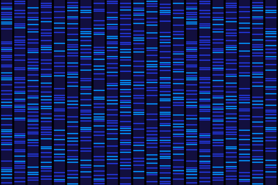 Dna Sequence Results Background, a Pattern Graphic by in8finity