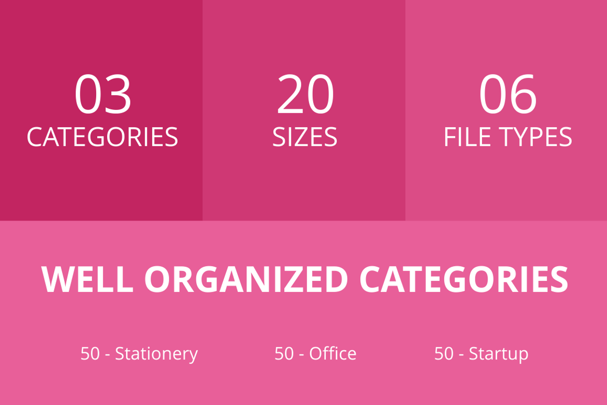 150 Office & Stationery Glyph Icons, an Outline Icon by IconBunny (Photo 3 of 6)