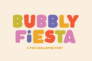 Bubbly Fiesta Typeface