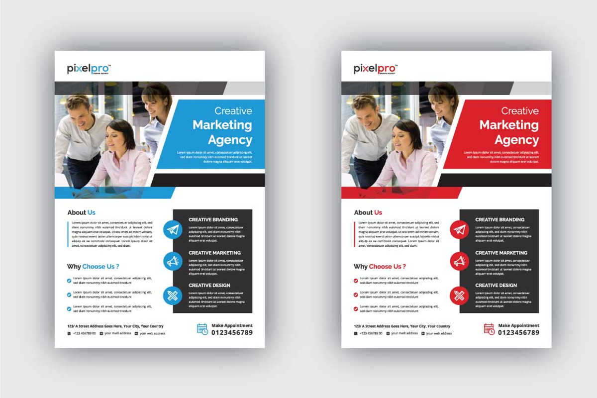 Creative Business  Flyer Template, a Flyer Template by Pixel Pro (Photo 1 of 2)