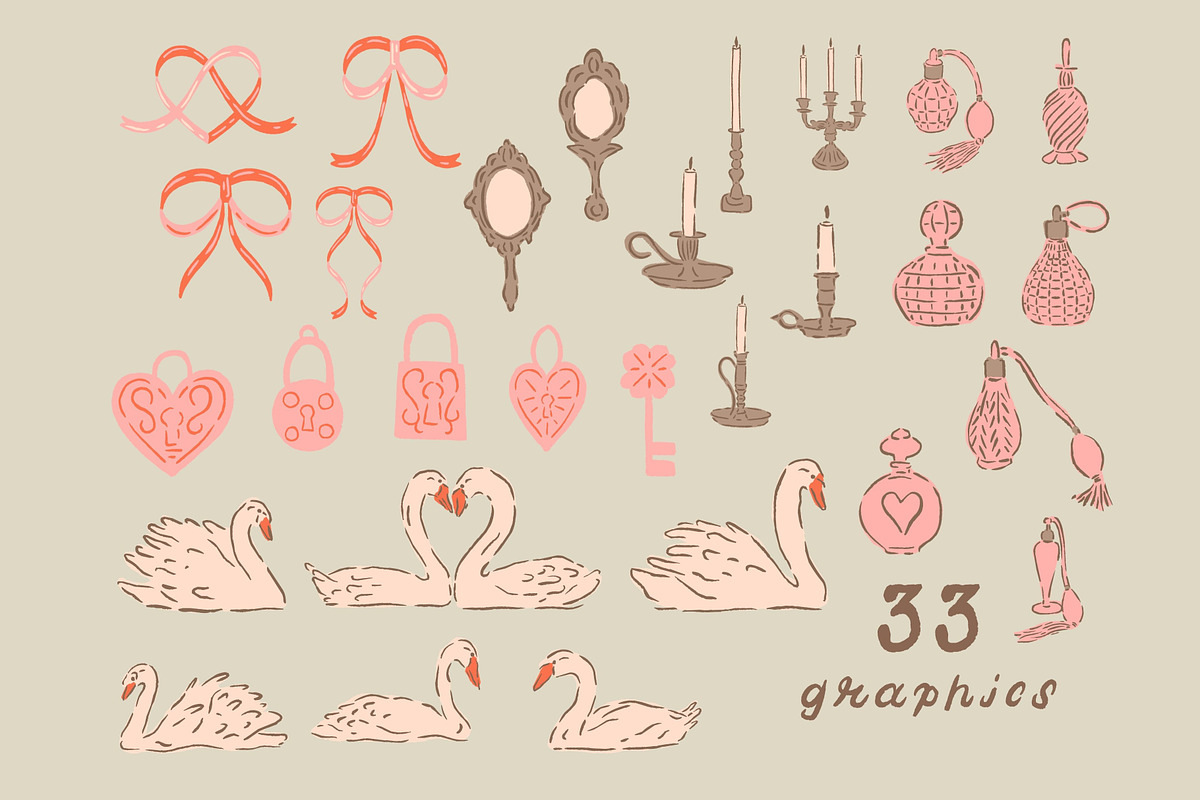 Renaissance Romance Patterns & Fonts, a Pattern Graphic by Liz Kohler Brown (Photo 3 of 11)