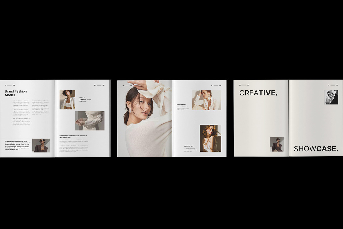 PORTFOLIO Magazine Brochure Template, a Magazine Template by TemplateFolio-Shop (Photo 11 of 18)