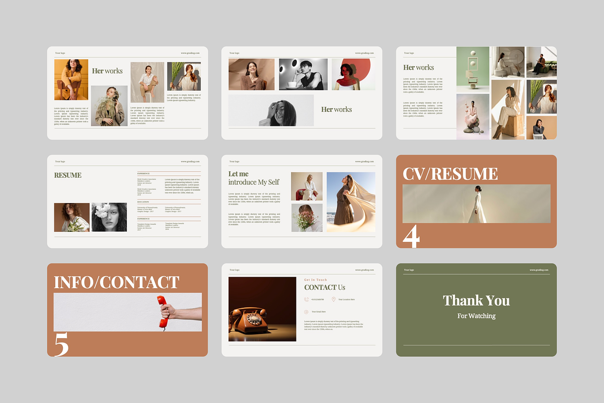 Resume and Portfolio PowerPoint, a Presentation Template by Premast (Photo 5 of 5)