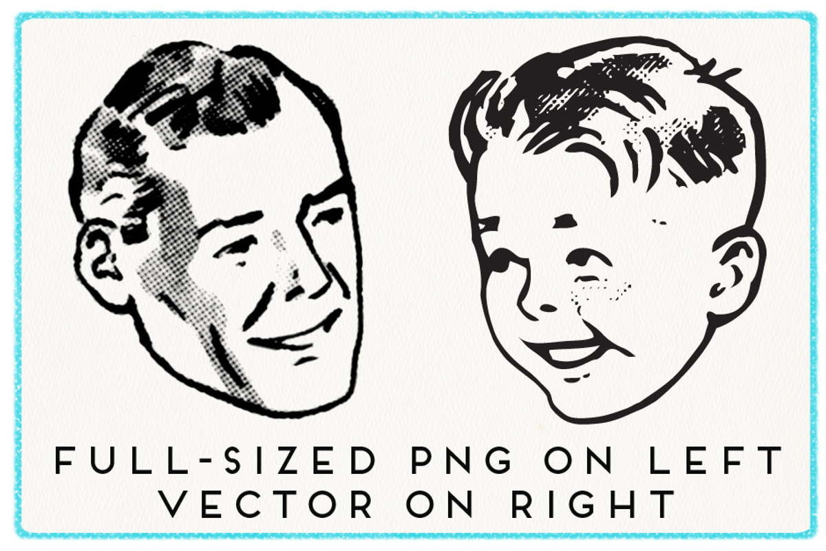 28 Authentic Retro 1950s Vectors, a Person Illustration by Piddix Archives (Photo 5 of 5)