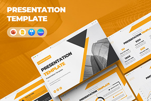 Sleek Marketing Pitch Deck, a Presentation Template by CreativeUP