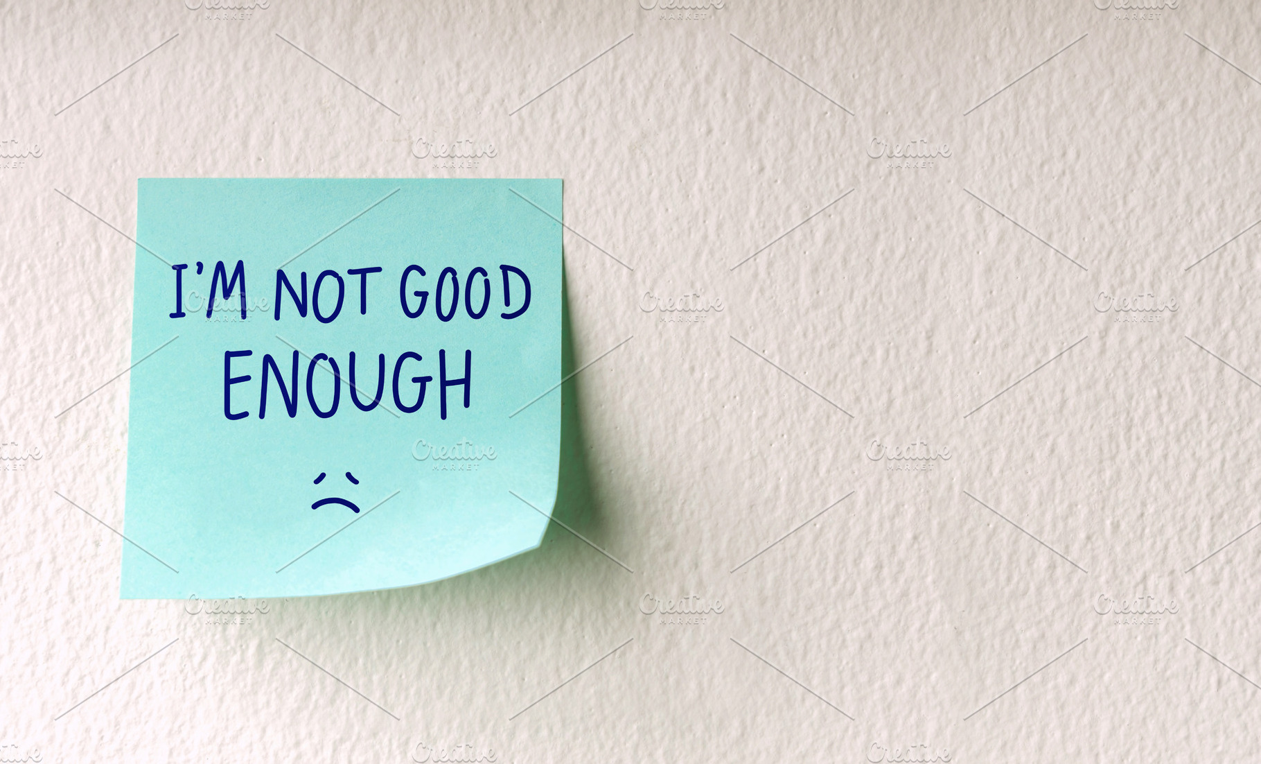 Mind, Mental Health and Self Talk Concepts. a Sticky Note with t, a Photo by salmon.black