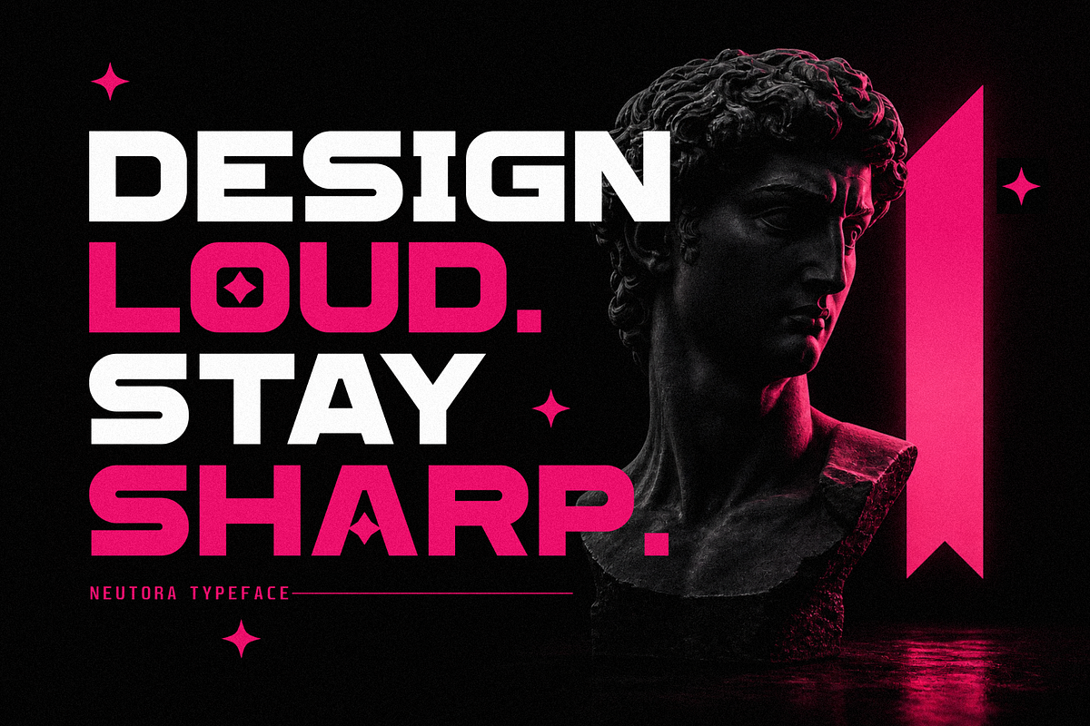 Neutora – Bold Futuristic Font, a Sans Serif Font by figuree studio (Photo 6 of 10)