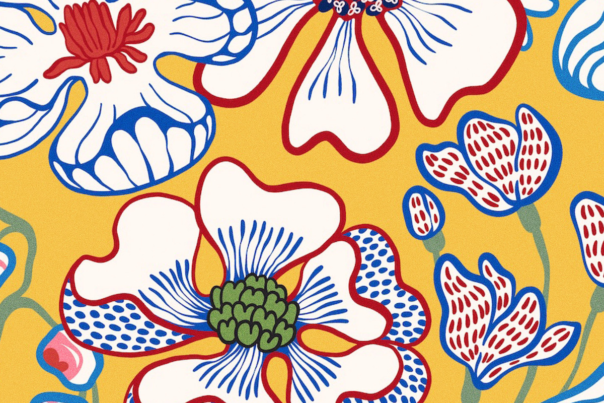 Mediterranean Bold Flower Pattern, a Pattern Graphic by likorbut (Photo 13 of 13)