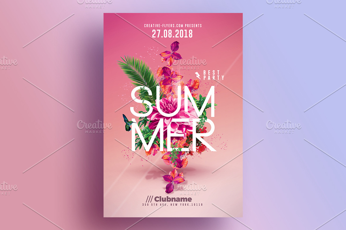 Summer Party | 4 Flyers Templates, a Flyer Template by Rome B Creation (Photo 3 of 5)