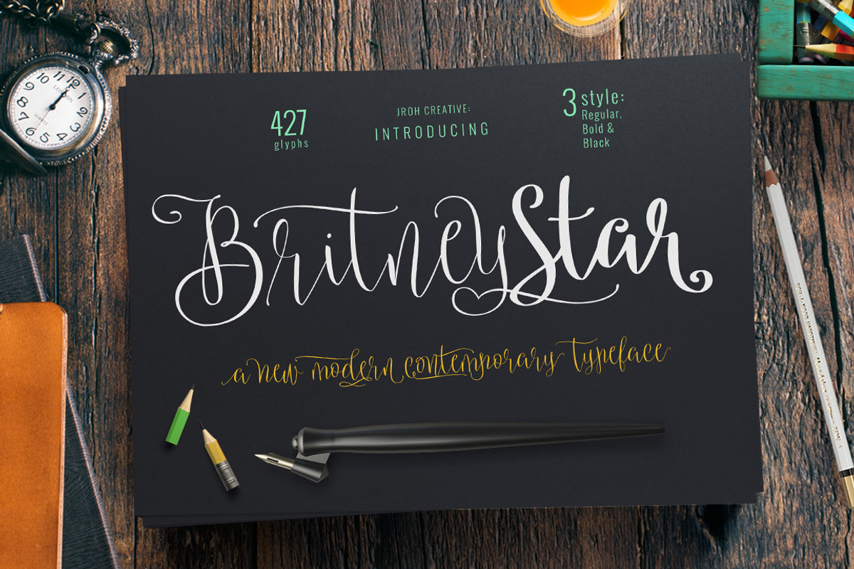 Britney Star Font Family