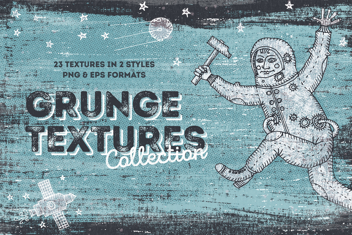 Grunge Textures Collection, a Texture Graphic by pixelbuddha.net (Photo 1 of 11)