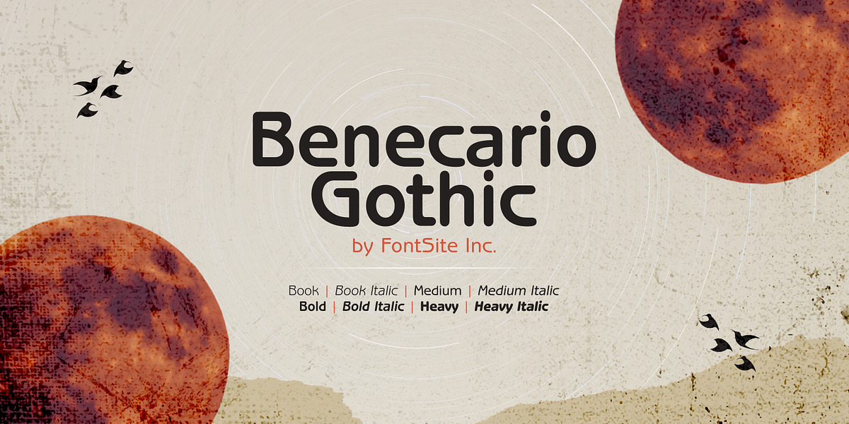 Benecario Gothic, a Sans Serif Font by FontSite Inc. (Photo 1 of 2)