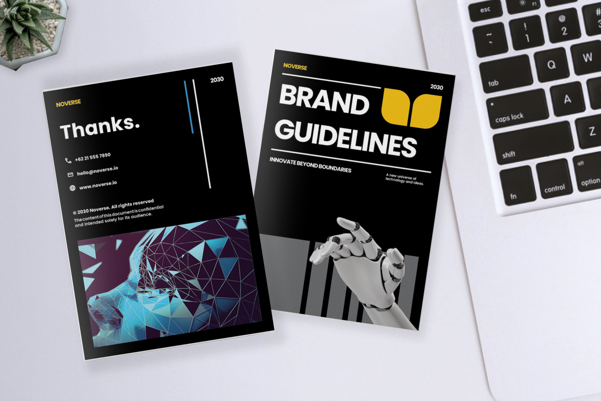 Brand Guideline for Tech Company, a Branding & Logo Template by twinstd (Photo 6 of 6)