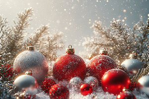 Christmas balls stock image, a Photo by ComfortQ