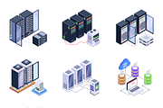 Infrastructure and Server Set, a Technology Illustration by Brickclay (Thumbnail 12 of 14)