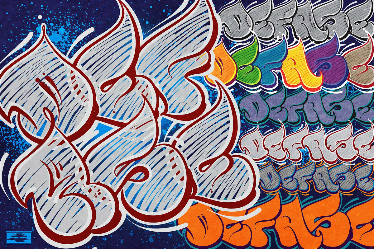 Graffiti Fonts | Defase Font Family, a Font by Graffiti Fonts® (Photo 2 of 4)