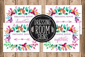Dressing Room Signs