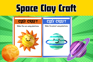 Bulleting Board Space Clay Craft, a Templates & Theme by Premium Digital Templates