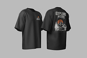 Oversized T-Shirt Mockup, a Shirt Mockup by simuradi (Thumbnail 3 of 6)