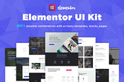 Elementor UI Kit, Templates, Blocks, an UI Kit Template by Elementor Market (Thumbnail 1 of 5)