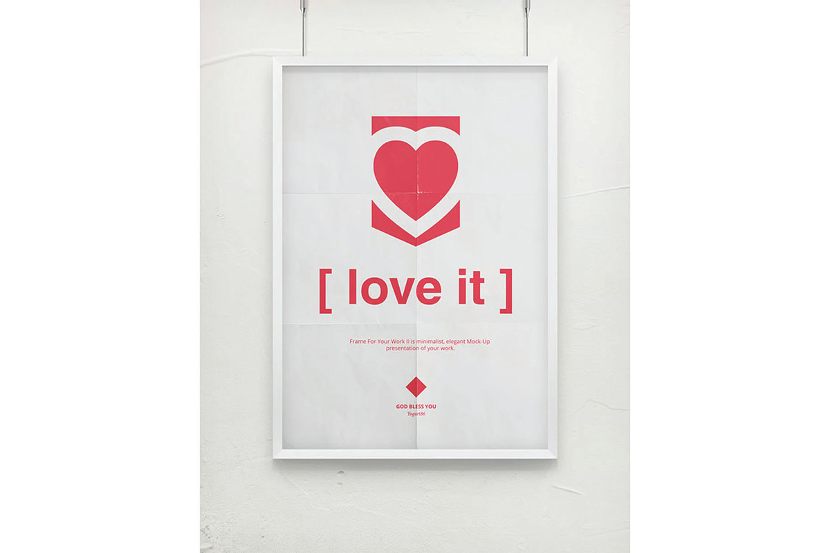 Frame For Your Work Mockup, an Advertising Mockup by DesignRushMarket (Photo 9 of 14)