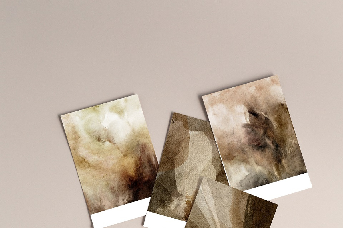 Abstract Earth Tones Watercolor, a Background Graphic by BlumenSoul (Photo 11 of 11)