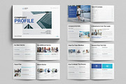 Company Profile Template Landscape, a Brochure Template by E-Type (Thumbnail 1 of 7)